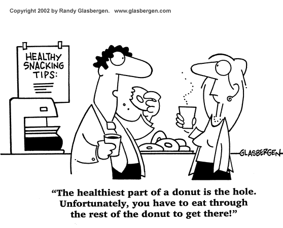 Donut Nutritional Cartoon