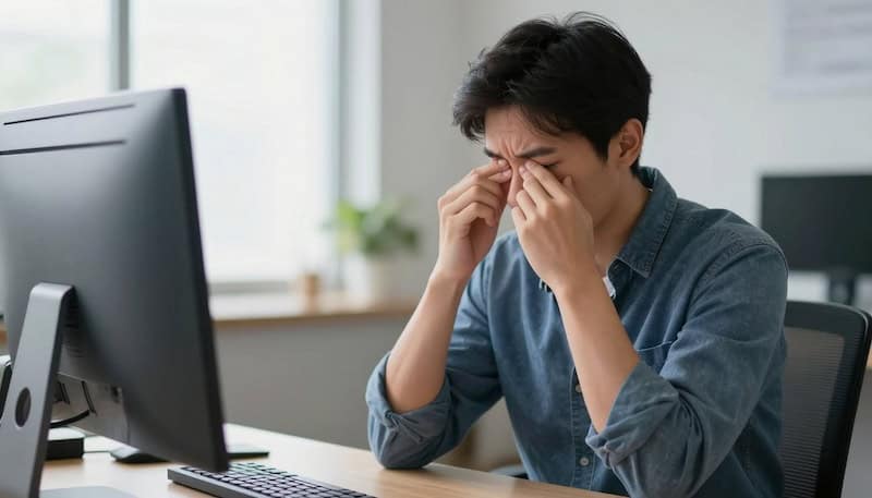 Digital Eye Strain: How to Protect Your Eyes from Screen Fatigue 1 Digital Strain While Working on Computer